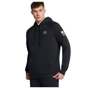 Under Armour Men's Freedom Flag Pullover Cotton Blend Hoodie Large Black